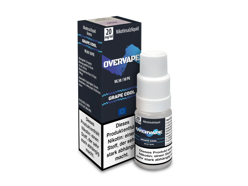 Overvape - Nikotinsalz Liquid 10ml - Grape Cool