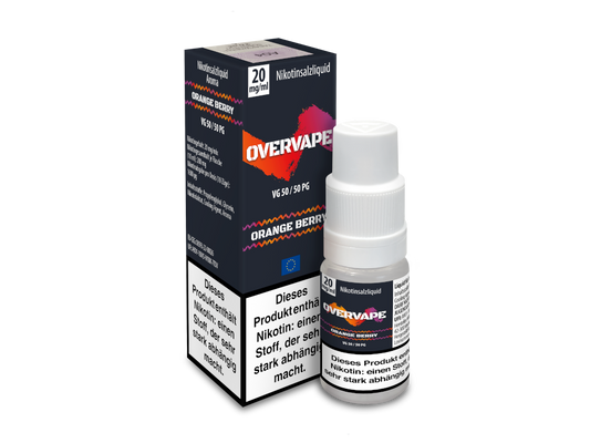 Overvape - Nikotinsalz Liquid 10ml - Orange Berry