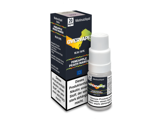 Overvape - Nikotinsalz Liquid 10ml - Pineapple Peach Mango