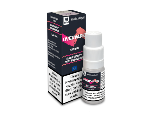 Overvape - Nikotinsalz Liquid 10ml - Raspberry Watermelon