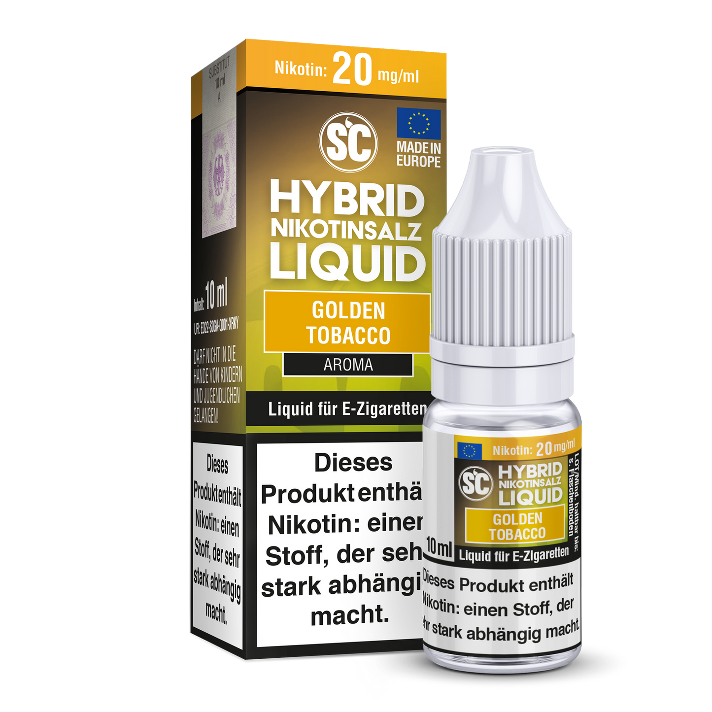 SC - Golden Tobacco - Hybrid Nikotinsalz Liquid 10ml