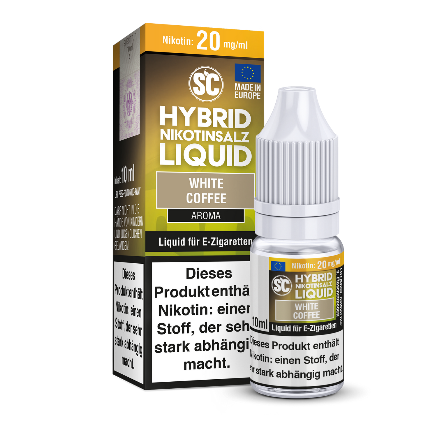 SC - White Coffee -  Hybrid Nikotinsalz Liquid 10ml