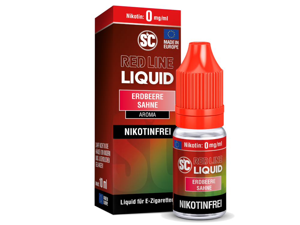 SC - Red Line - Erdbeere Sahne - Nikotinsalz Liquid 10ml