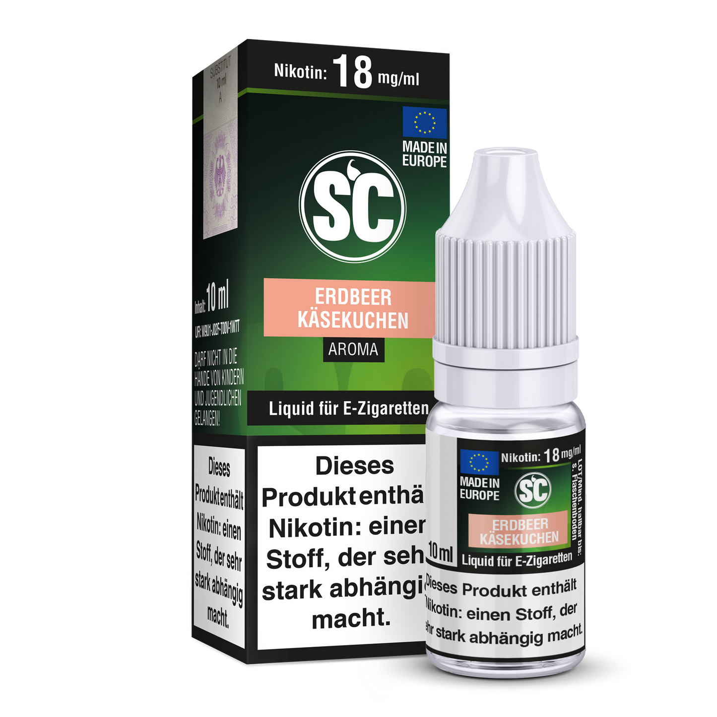 Erdbeer Käsekuchen E-Zigaretten Liquid 10ml