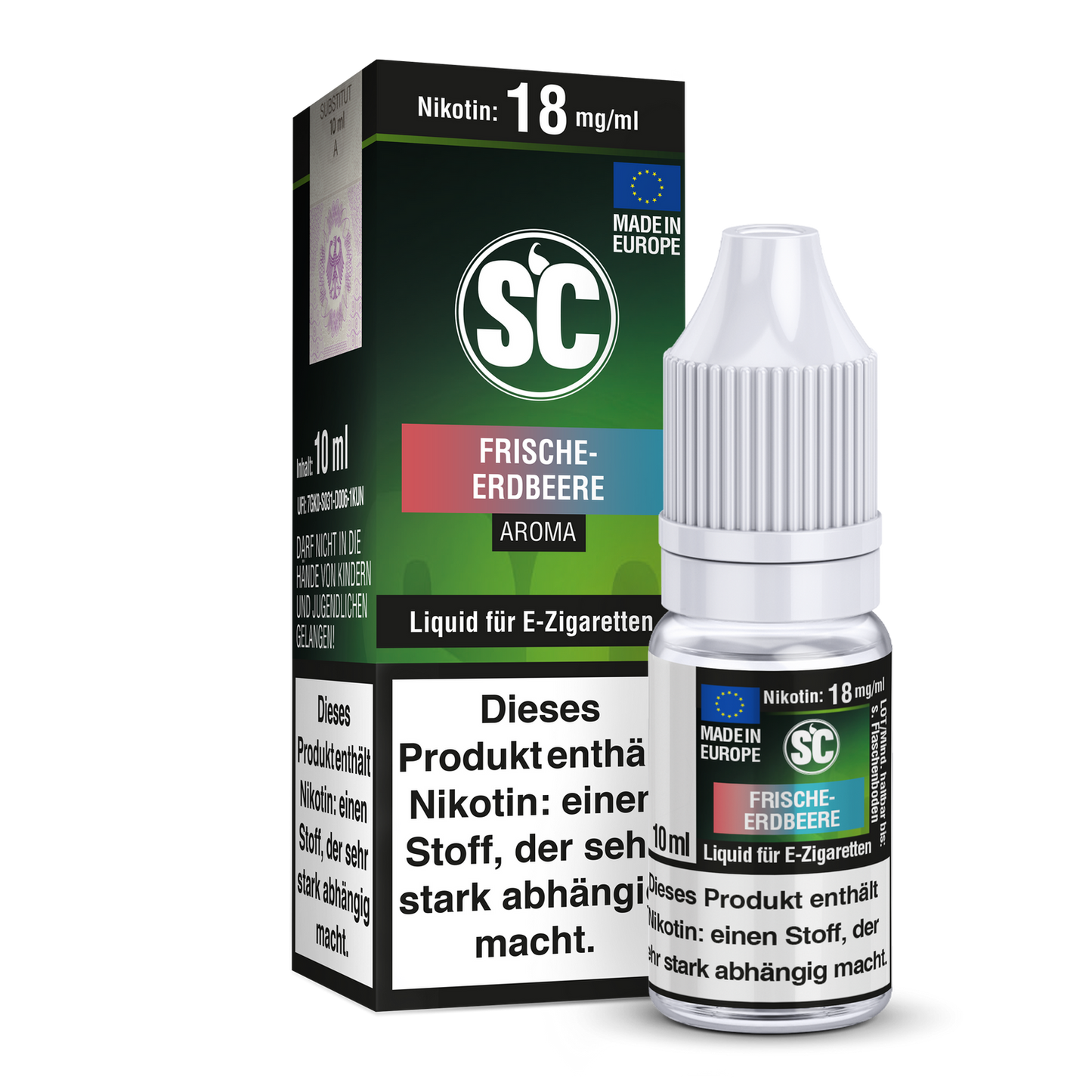 Frische Erdbeere E-Zigaretten Liquid 10ml