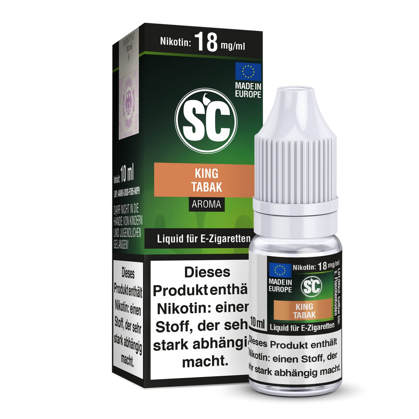 King Tabak E-Zigaretten Liquid 10ml