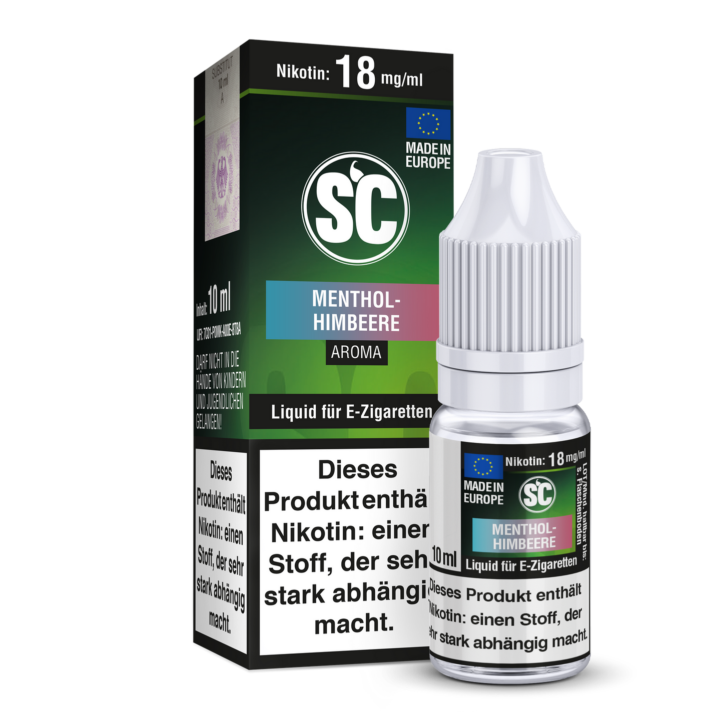 Menthol-Himbeere E-Zigaretten Liquid 10ml