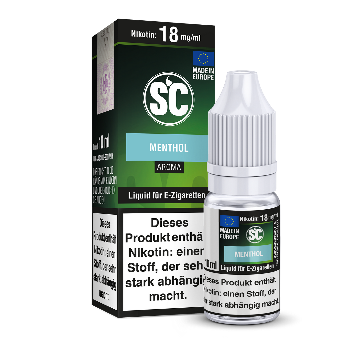 Menthol E-Zigaretten Liquid 10ml