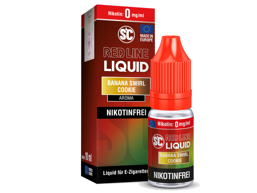 SC - Red Line - Banana Swirl Cookie - Nikotinsalz Liquid 10ml