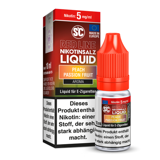 SC - Red Line - Peach Passion Fruit - Nikotinsalz Liquid 10ml