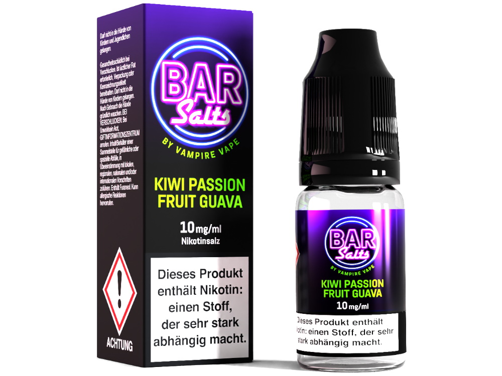 Vampire Vape - Bar Salts - Nikotinsalz Liquid 10ml - Kiwi Passion Fruit Guava