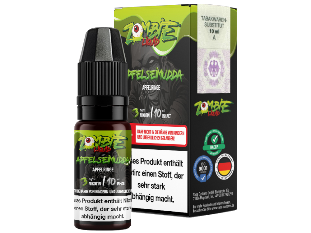 Zombie - E-Zigaretten Liquid 10ml - ApfelseiMudda