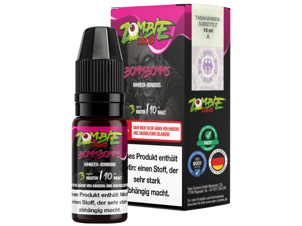 Zombie - E-Zigaretten Liquid 10ml - Bommbomms