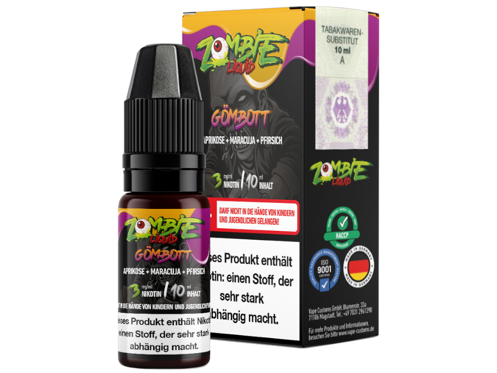 Zombie - E-Zigaretten Liquid 10ml - Gömbott