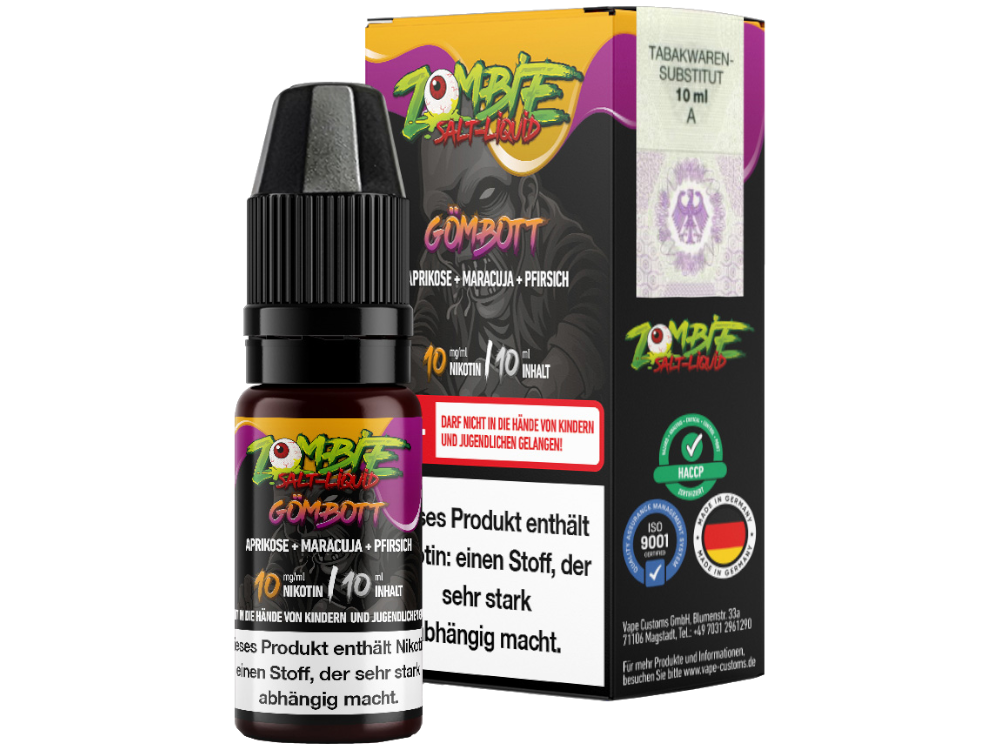 Zombie - Nikotinsalz Liquid 10ml - Gömbott