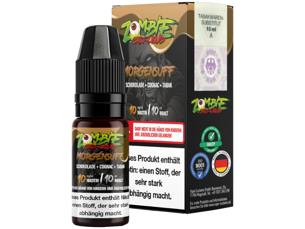 Zombie - Nikotinsalz Liquid 10ml - Morgensuff