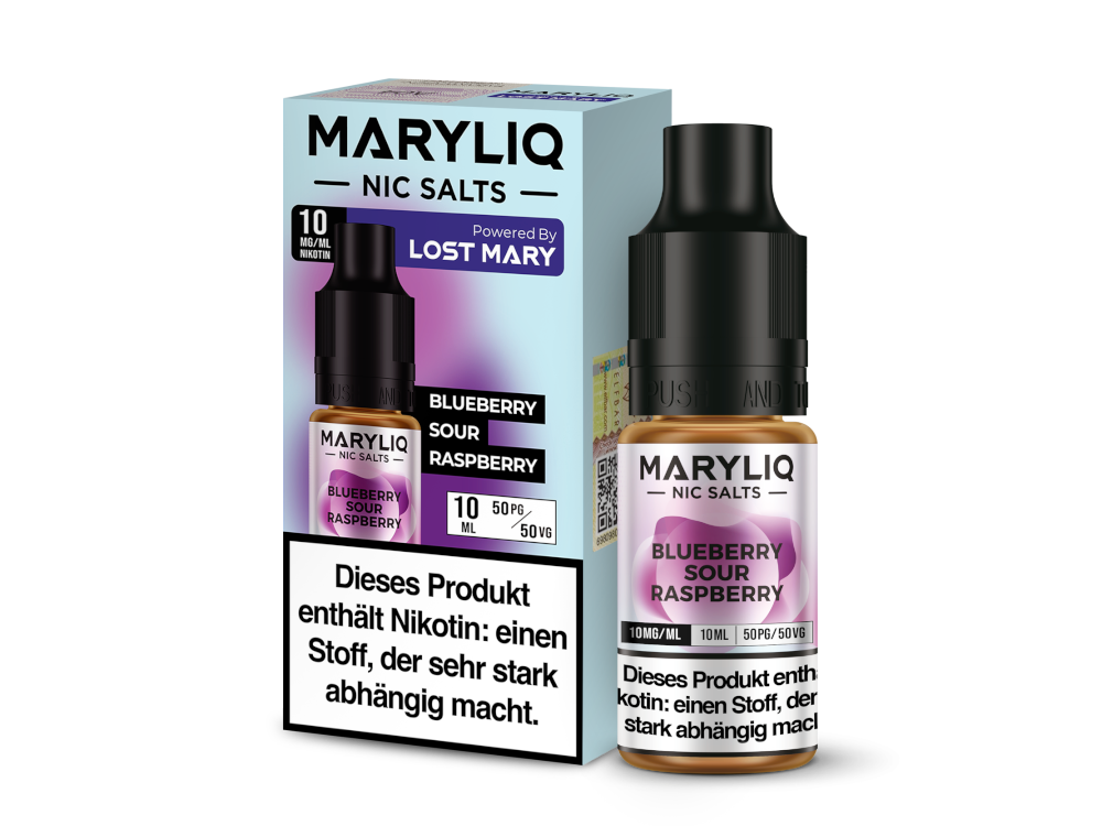 MARYLIQ - Nikotinsalz Liquid 10ml - Blueberry Sour Raspberry