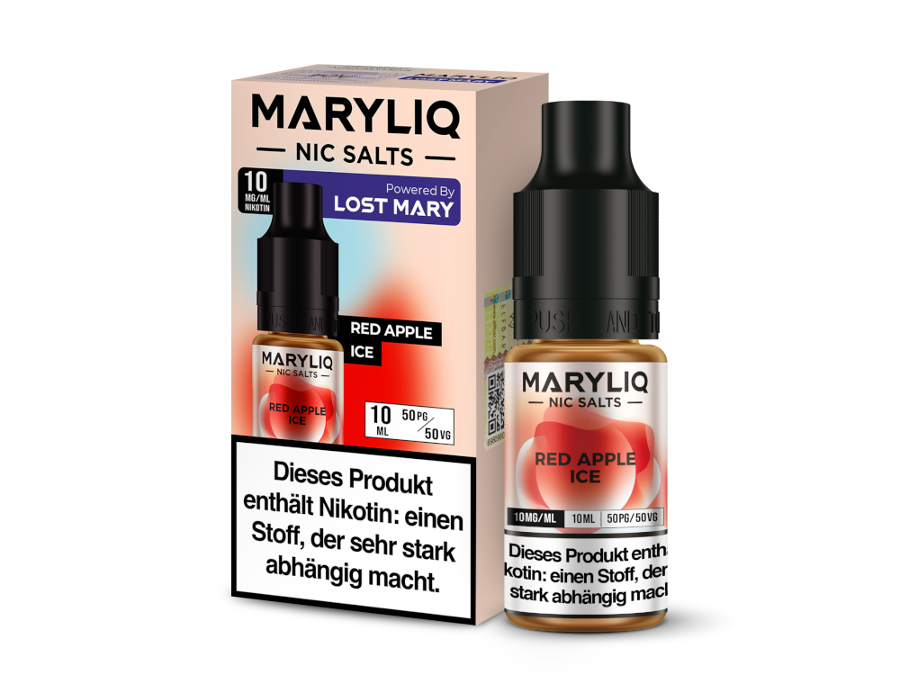 MARYLIQ - Nikotinsalz Liquid 10ml - Red Apple Ice