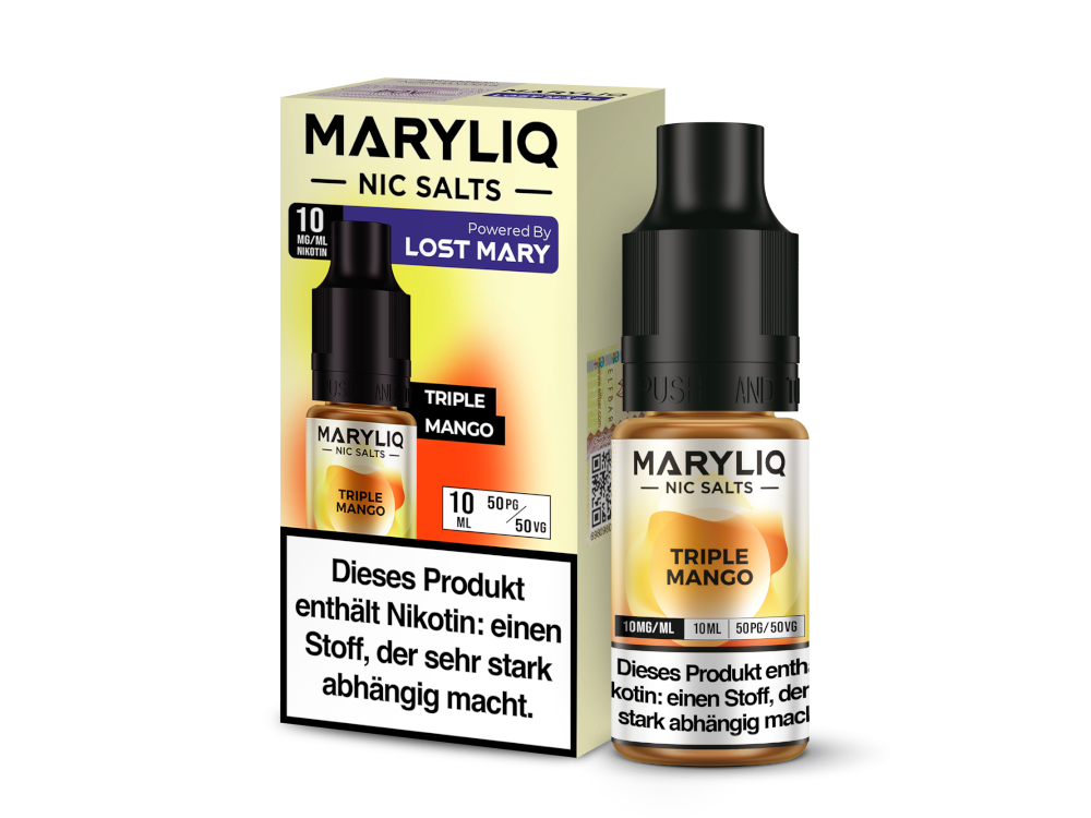 MARYLIQ - Nikotinsalz Liquid 10ml - Triple Mango