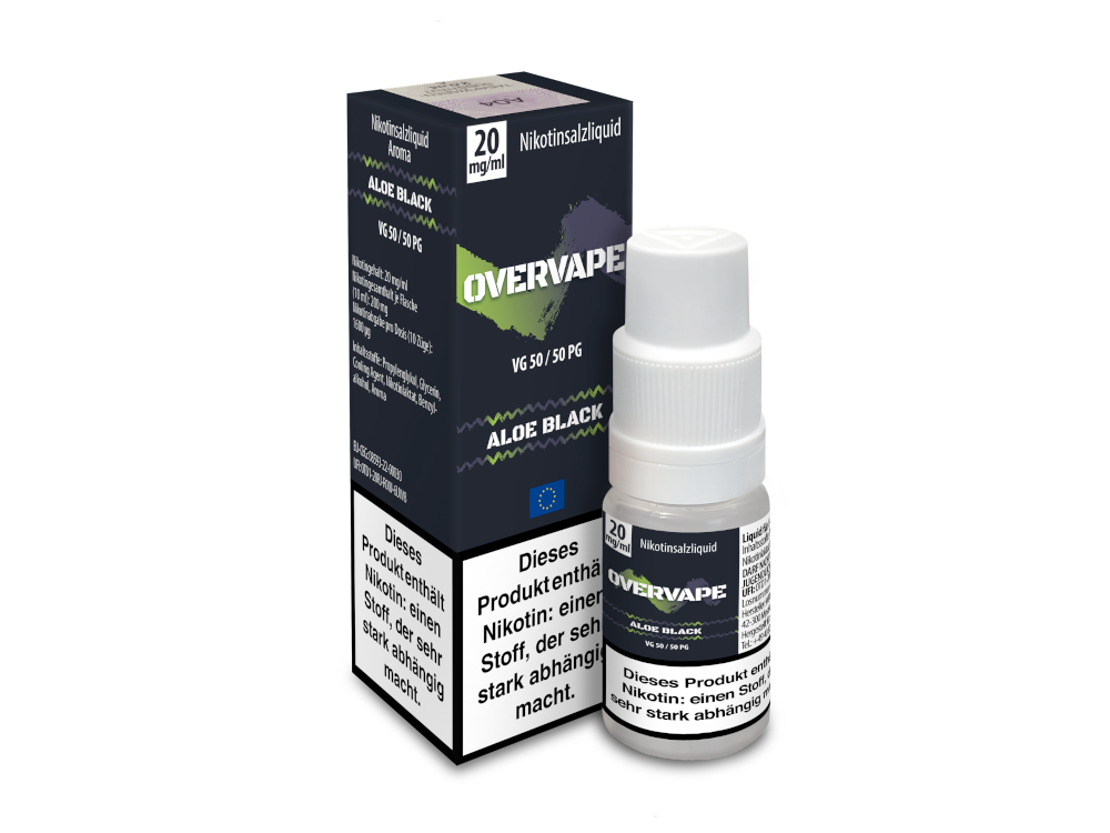 Overvape - Nikotinsalz Liquid 10ml - Aloe Black