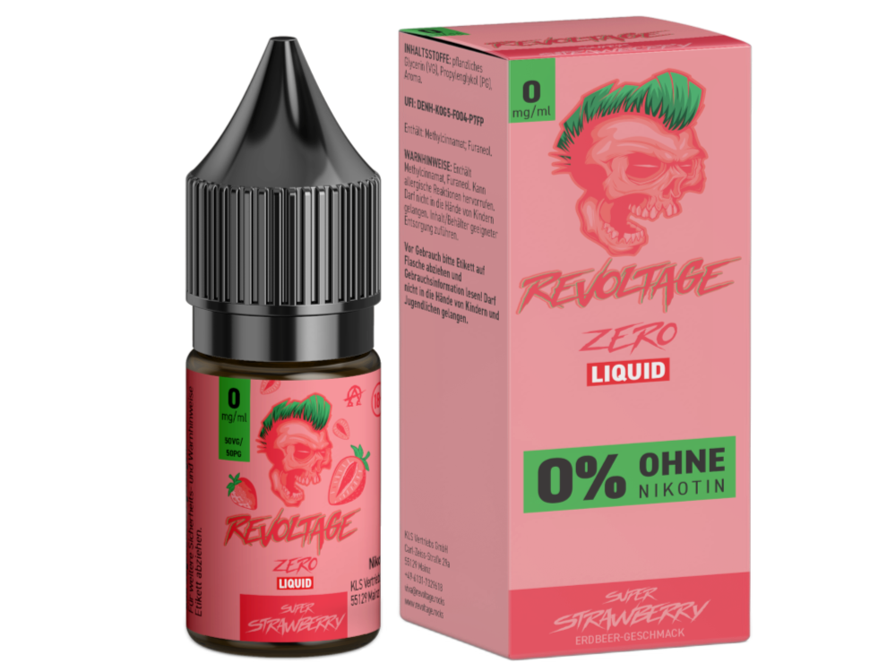 Revoltage - Hybrid Nikotinsalz Liquid 10ml - Super Strawberry