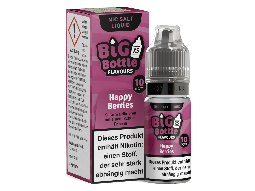 Big Bottle - Happy Berries - Nikotinsalz Liquid 10ml