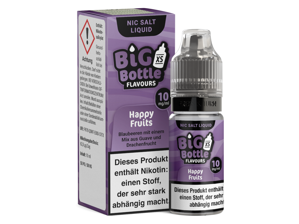 Big Bottle - Happy Fruits - Nikotinsalz Liquid 10ml