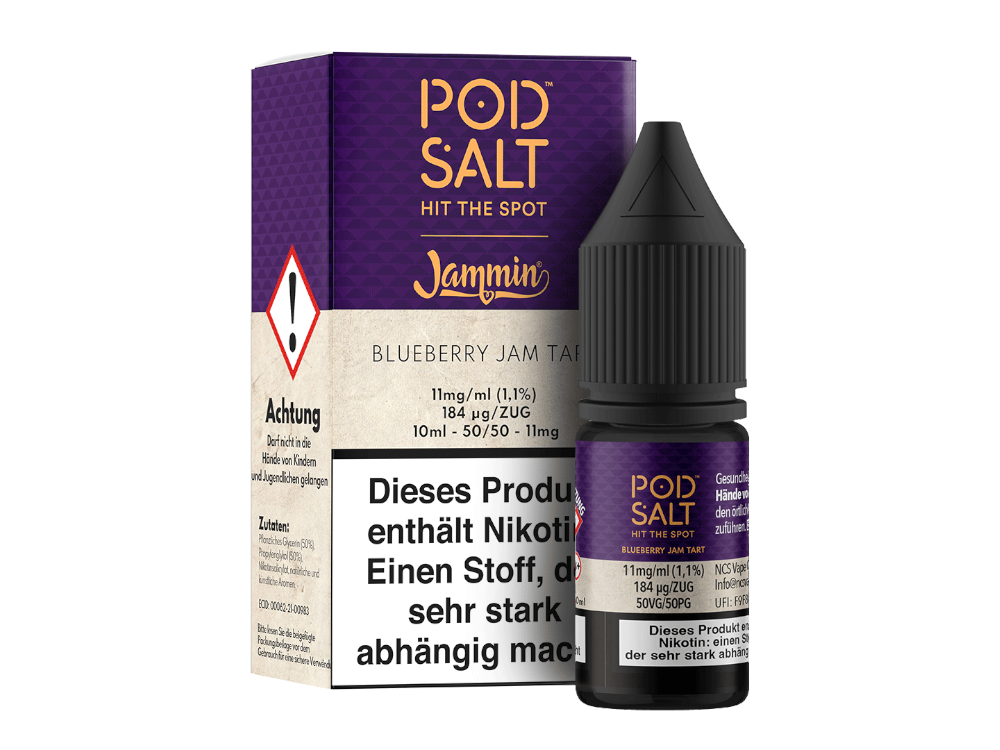 Pod Salt Fusion - Blueberry Jam Tart - Nikotinsalz Liquid 10ml