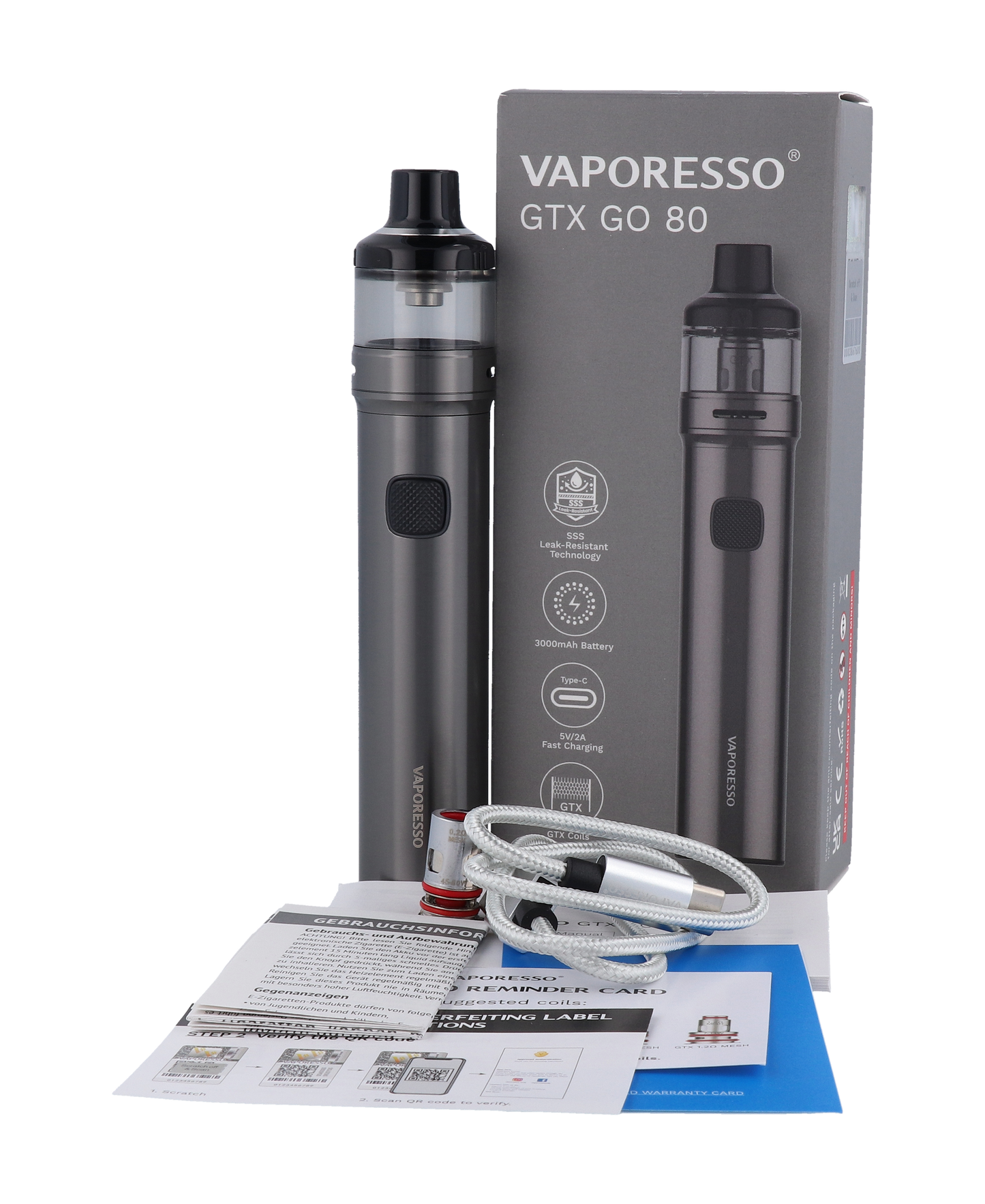 Vaporesso - GTX GO 80 E-Zigaretten Set