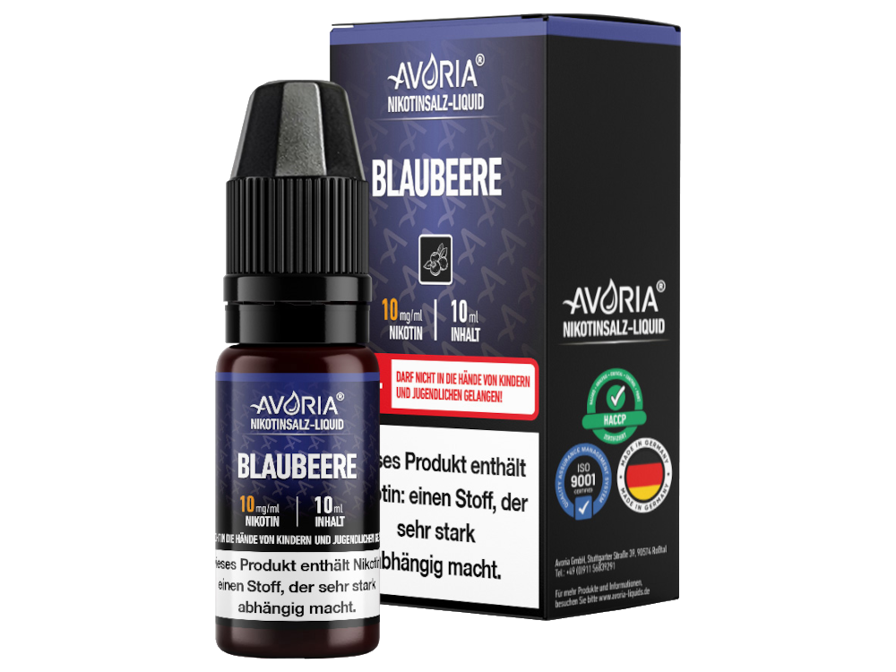 Avoria - Nikotinsalz Liquid 10ml - Blaubeere