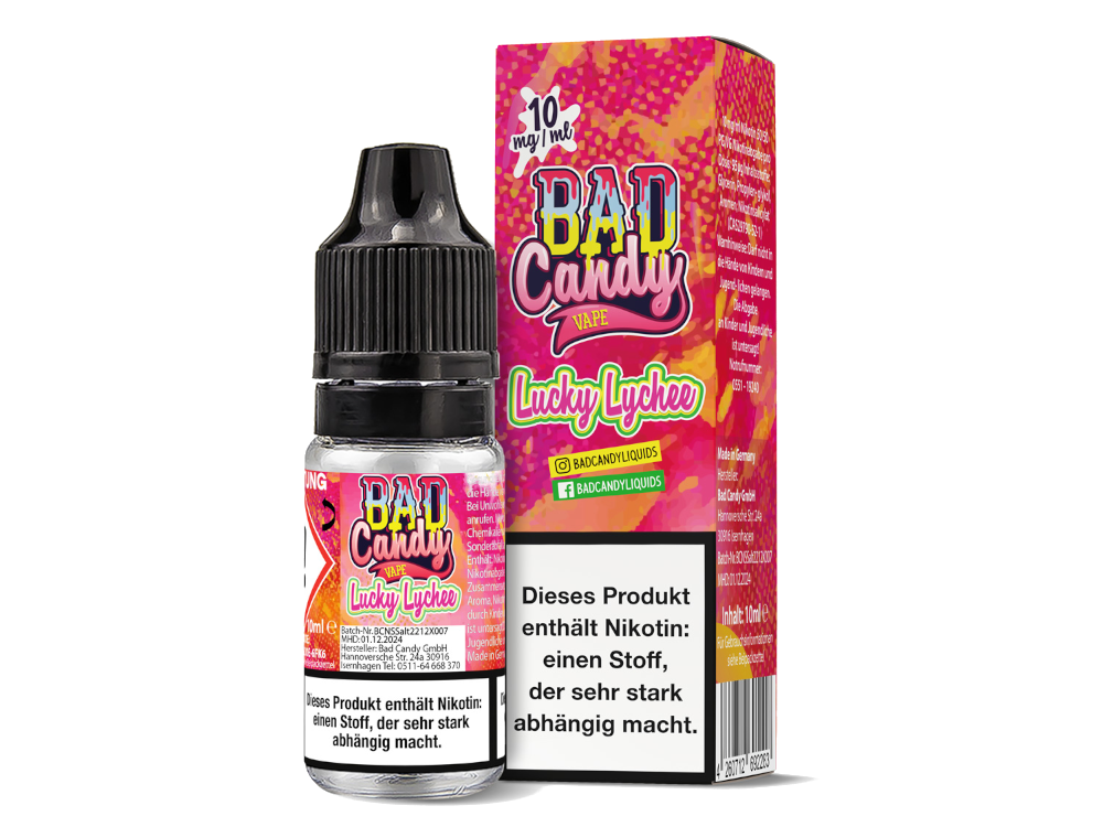 Bad Candy Liquids - Lucky Lychee - Nikotinsalz Liquid 10ml