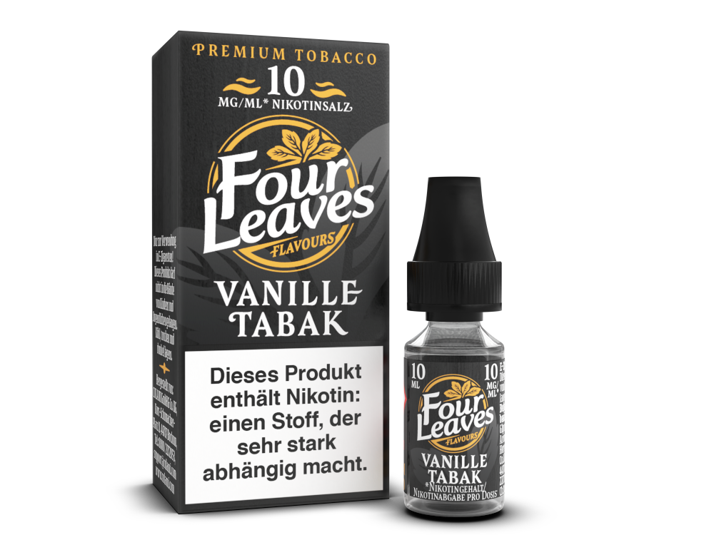 Four Leaves - Nikotinsalz Liquid 10ml - Vanille Tabak