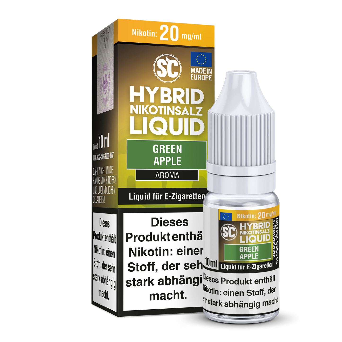 SC - Green Apple - Hybrid Nikotinsalz Liquid 10ml