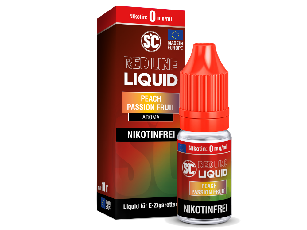 SC - Red Line - Peach Passion Fruit - Nikotinsalz Liquid 10ml