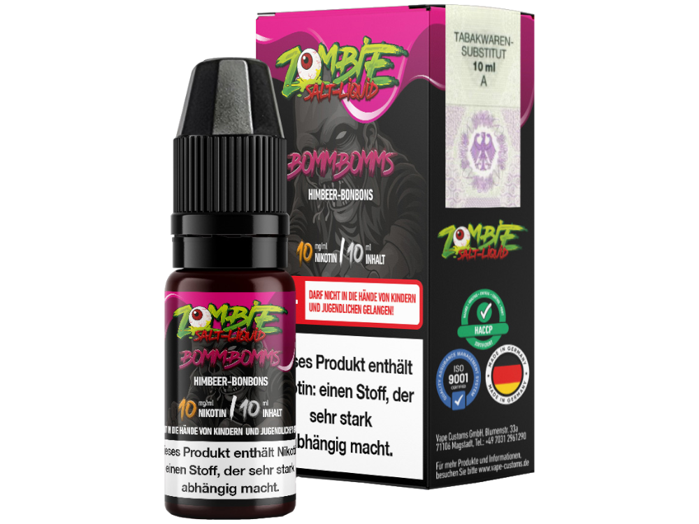 Zombie - Nikotinsalz Liquid 10ml - Bommbomms